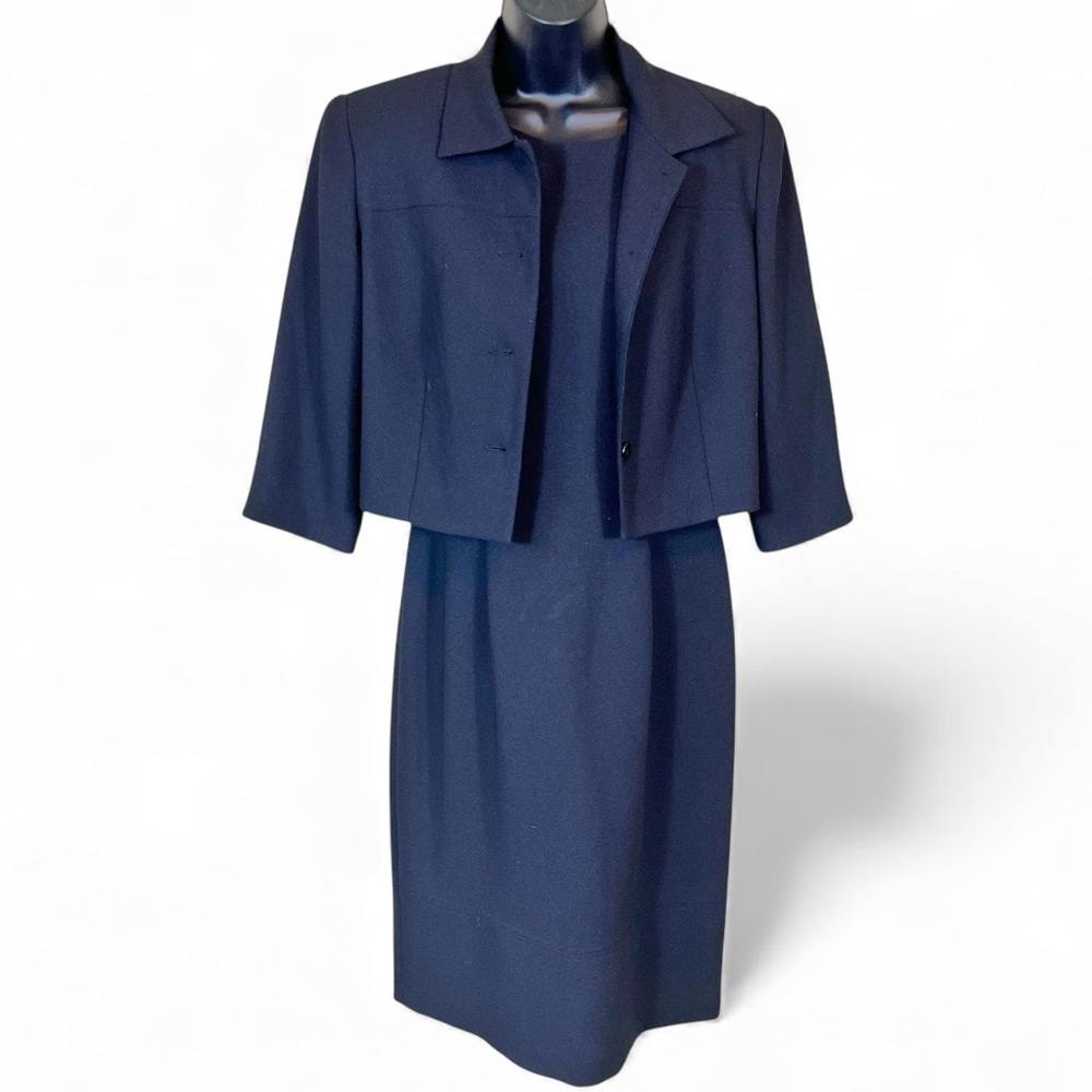 Maggy London 2PC Black Dress and Jacket Set